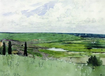 Ilya Repin Painting - landscape near chuguevo Ilya Repin